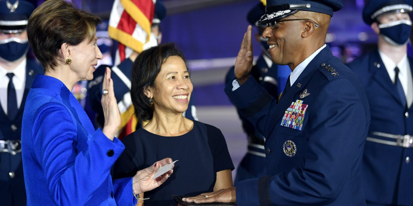 General Brown formally installed as 22nd Air Force Chief of Staff